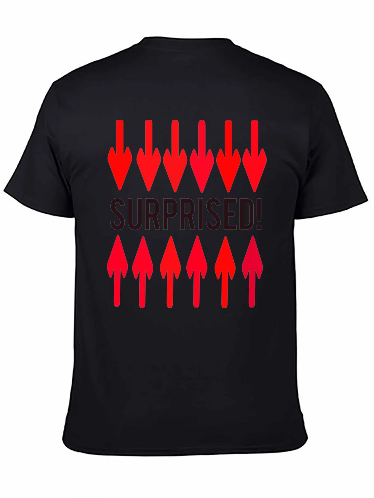 Surprised! Graphic Print Crew Neck T-Shirt product image 4