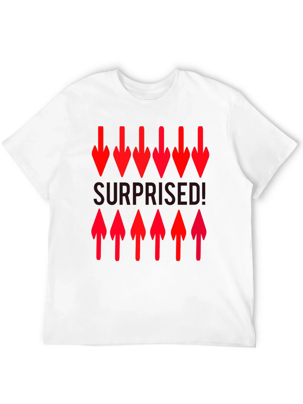Surprised! Graphic Print Crew Neck T-Shirt product image 10