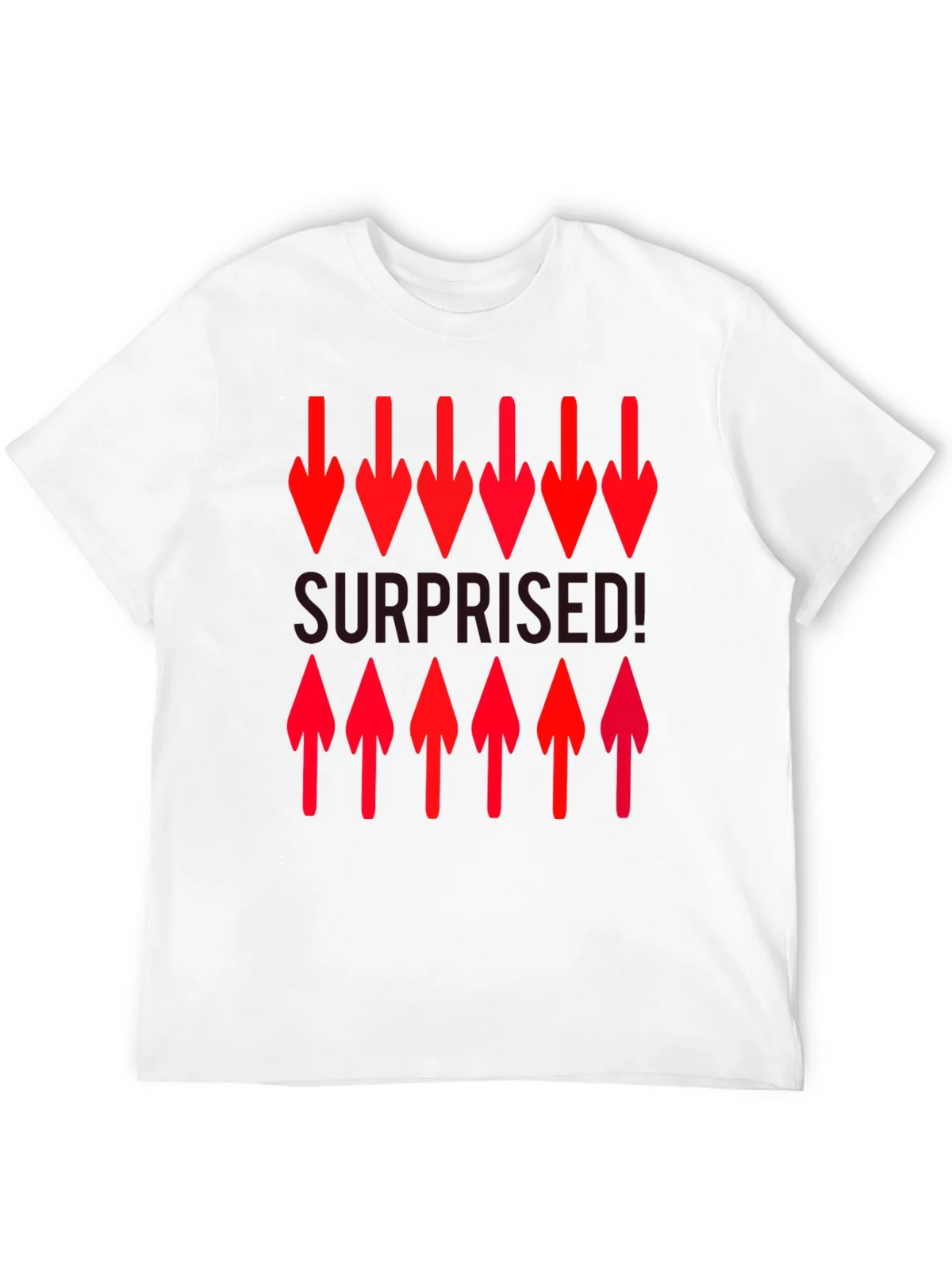 Surprised! Graphic Print Crew Neck T-Shirt product image 10