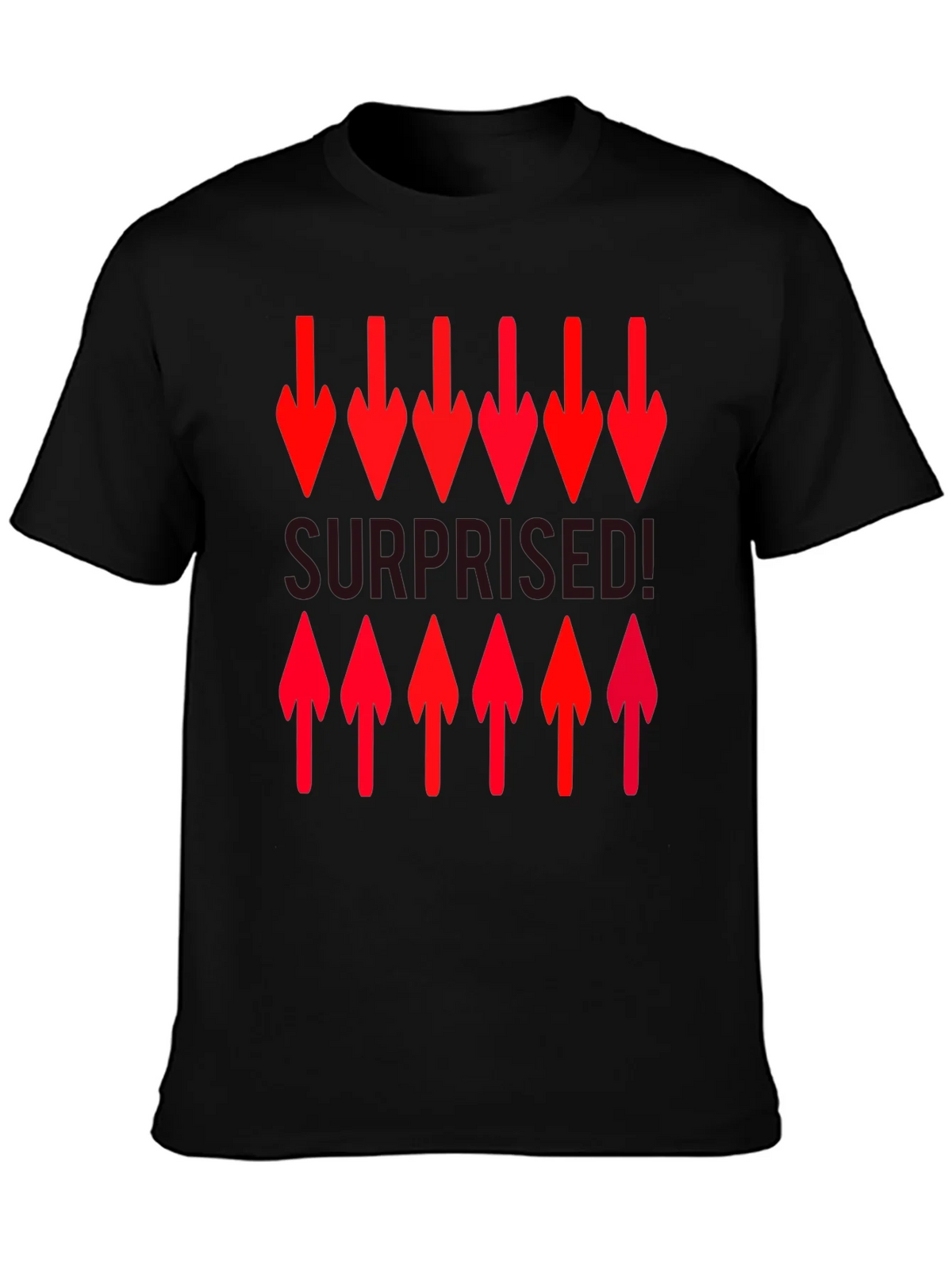 Surprised! Graphic Print Crew Neck T-Shirt product image 3
