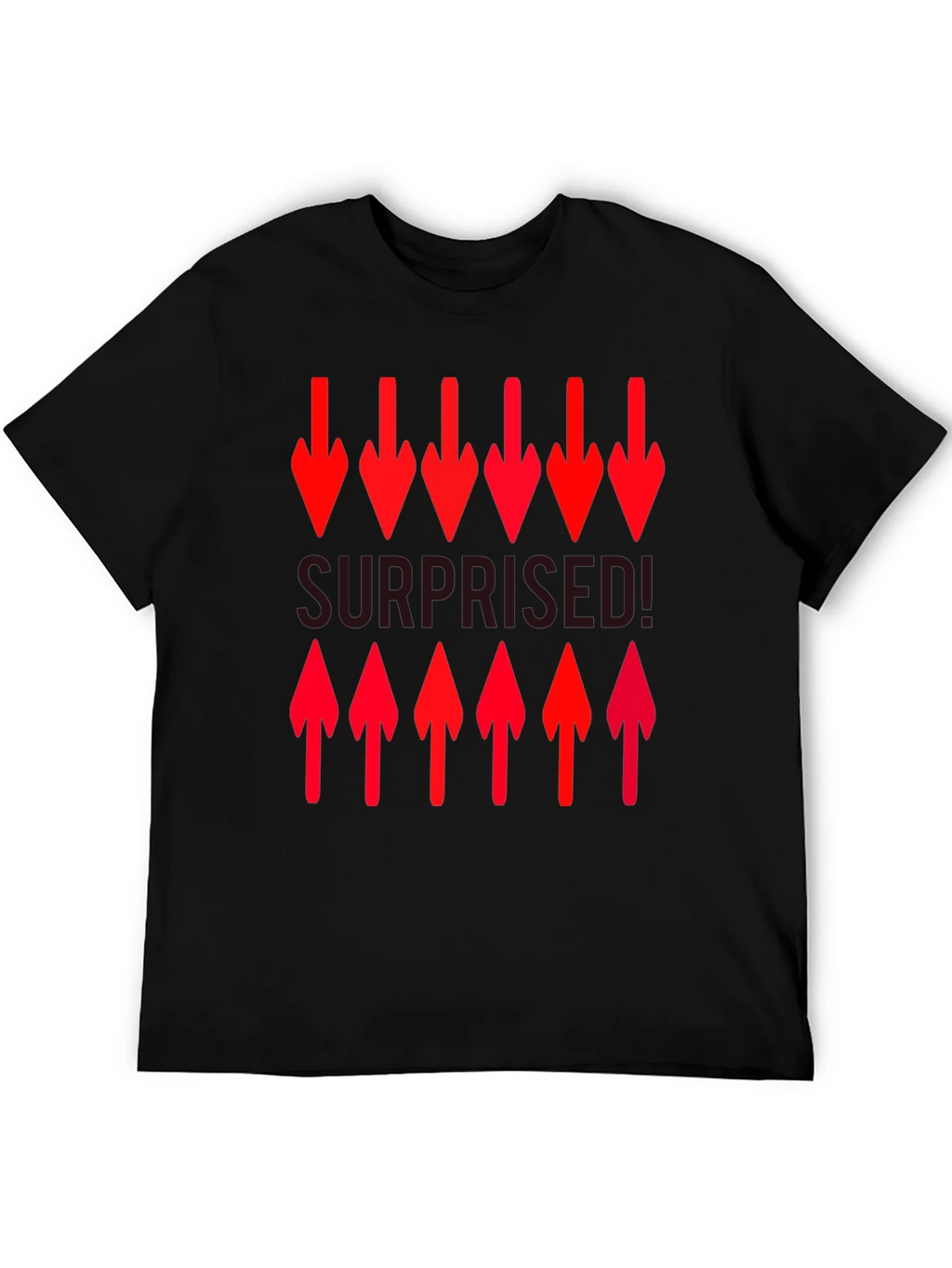 Surprised! Graphic Print Crew Neck T-Shirt product image 5