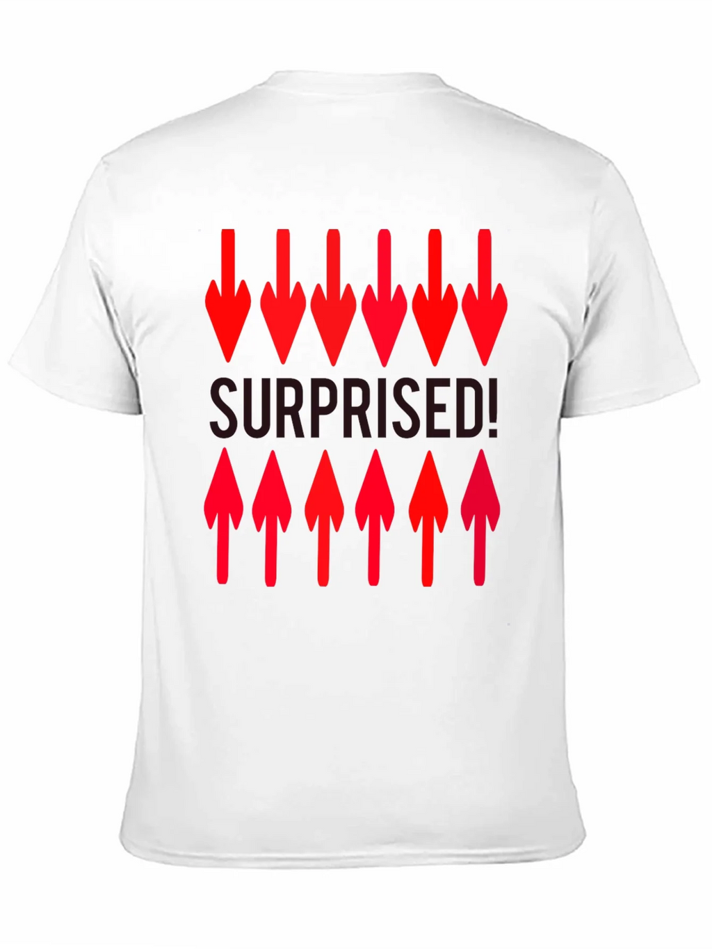 Surprised! Graphic Print Crew Neck T-Shirt product image 9