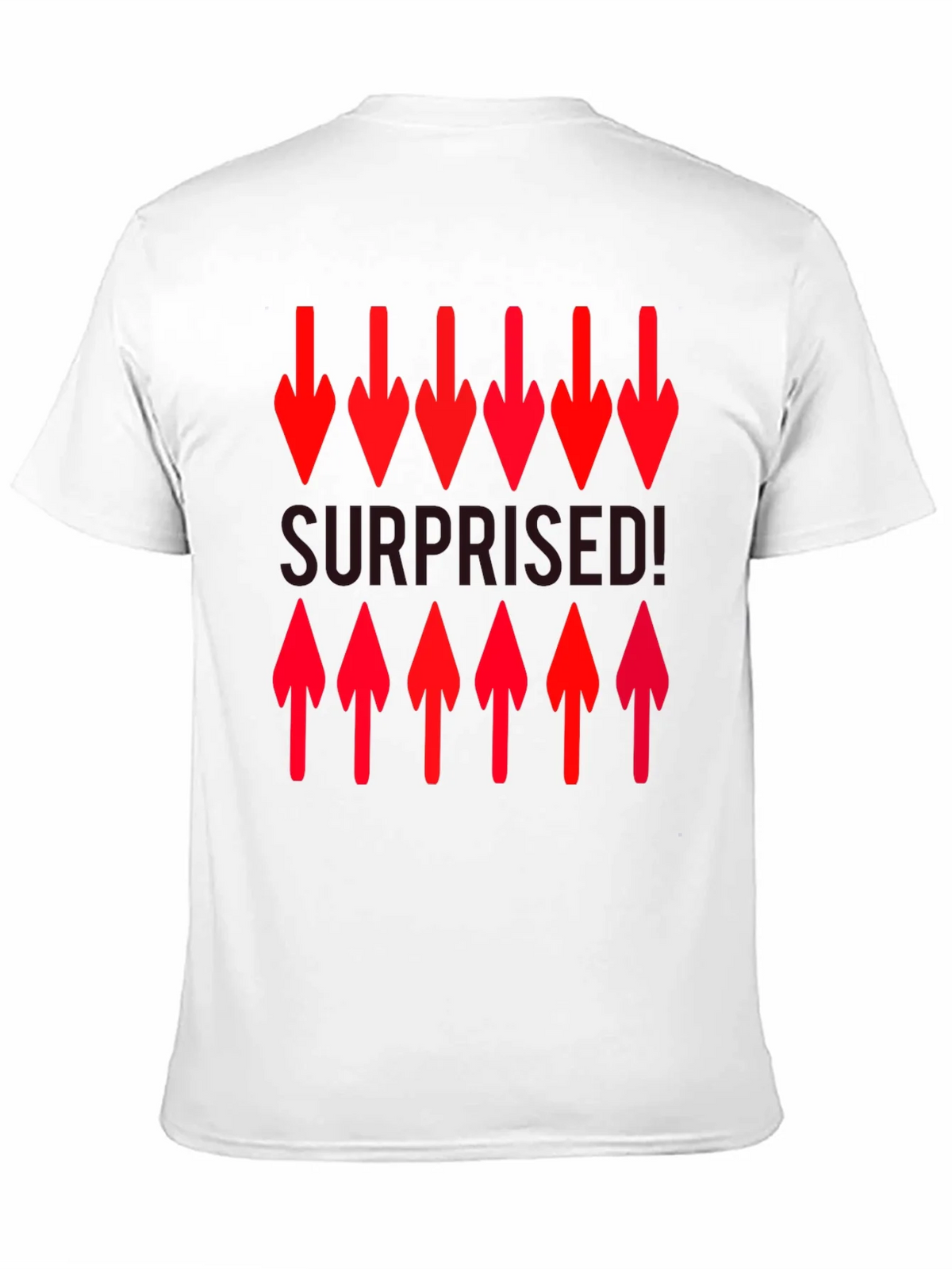 Surprised! Graphic Print Crew Neck T-Shirt product image 9