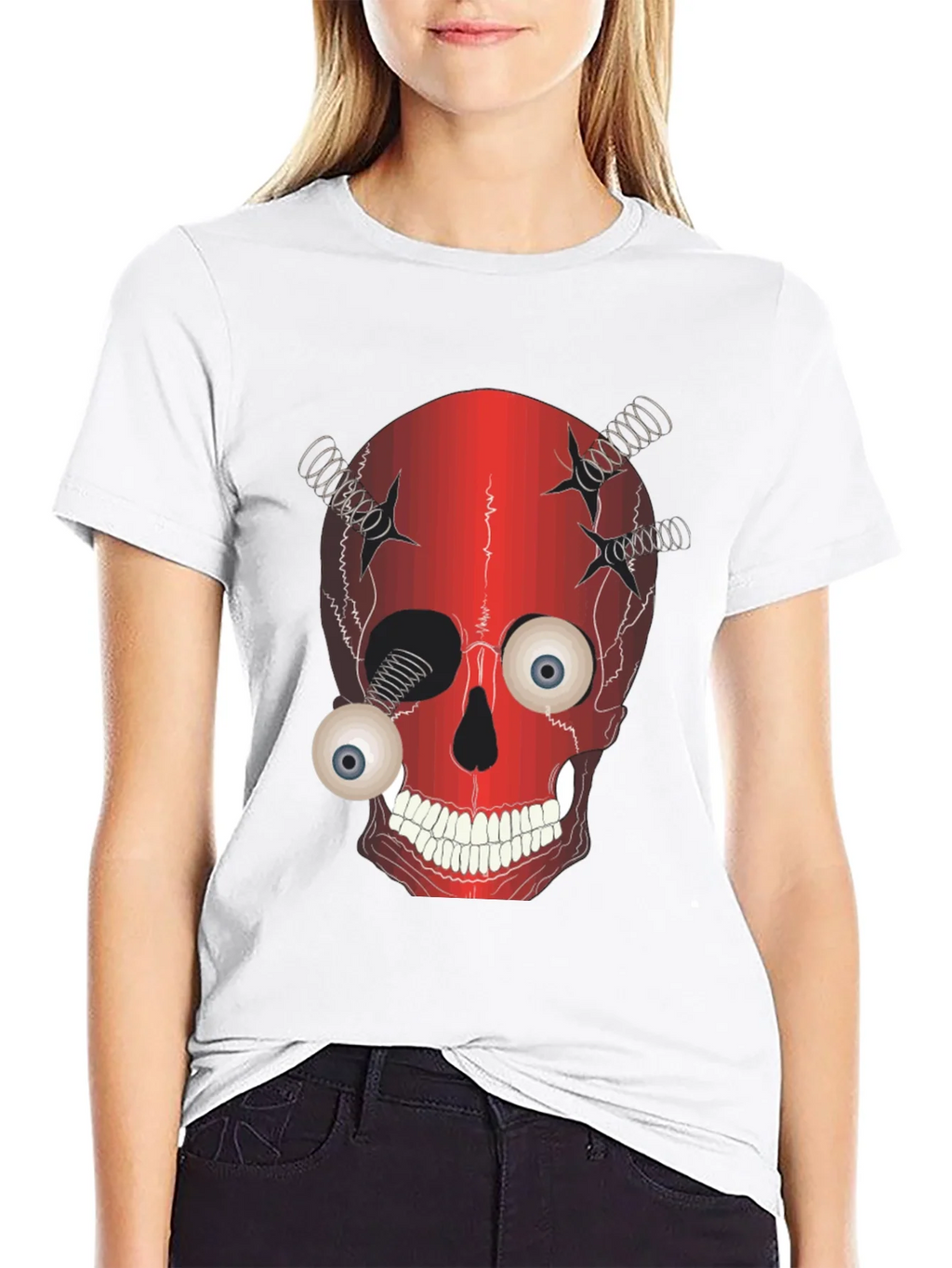 Creepy Skull T-Shirt - Eyeball Design product image 8