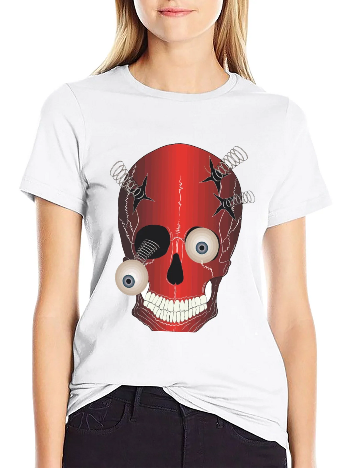 Creepy Skull T-Shirt - Eyeball Design product image 8