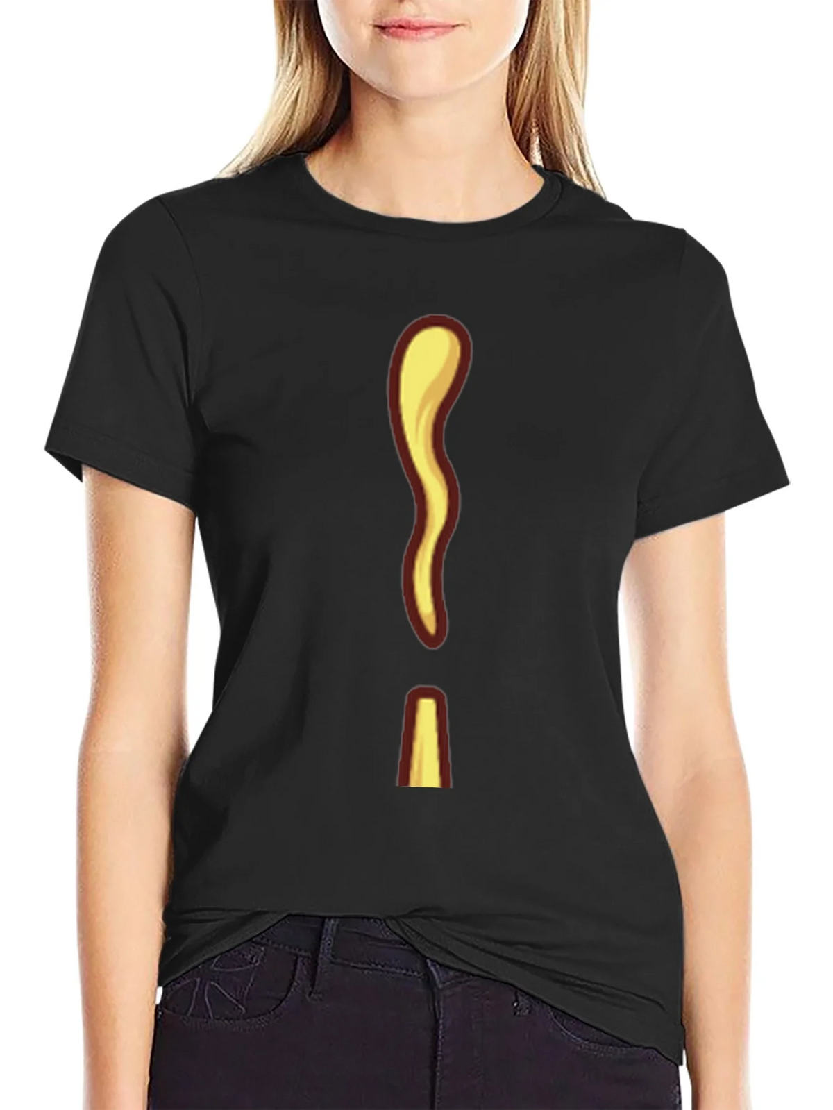 Unique Cartoon Exclamation Mark Graphic Tee product image 2