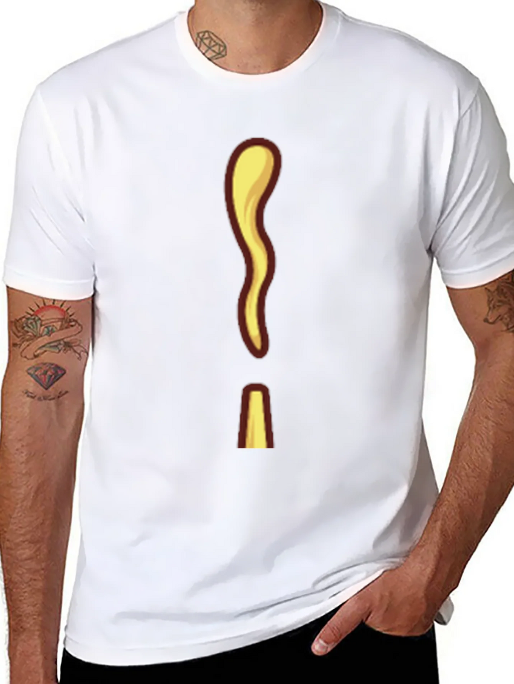 Unique Cartoon Exclamation Mark Graphic Tee product image 5