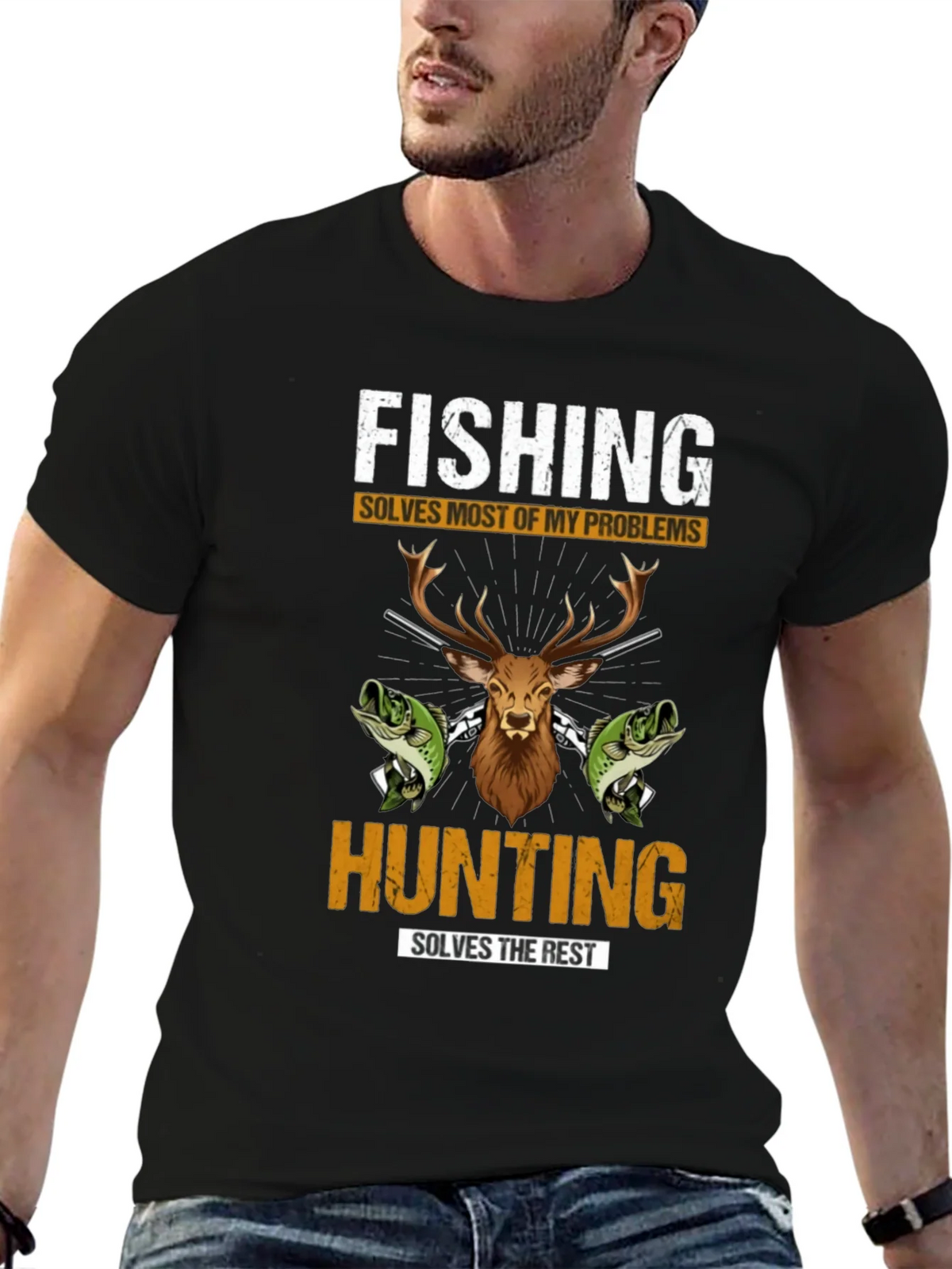 Fishing Hunting Graphic T-Shirt product image 6