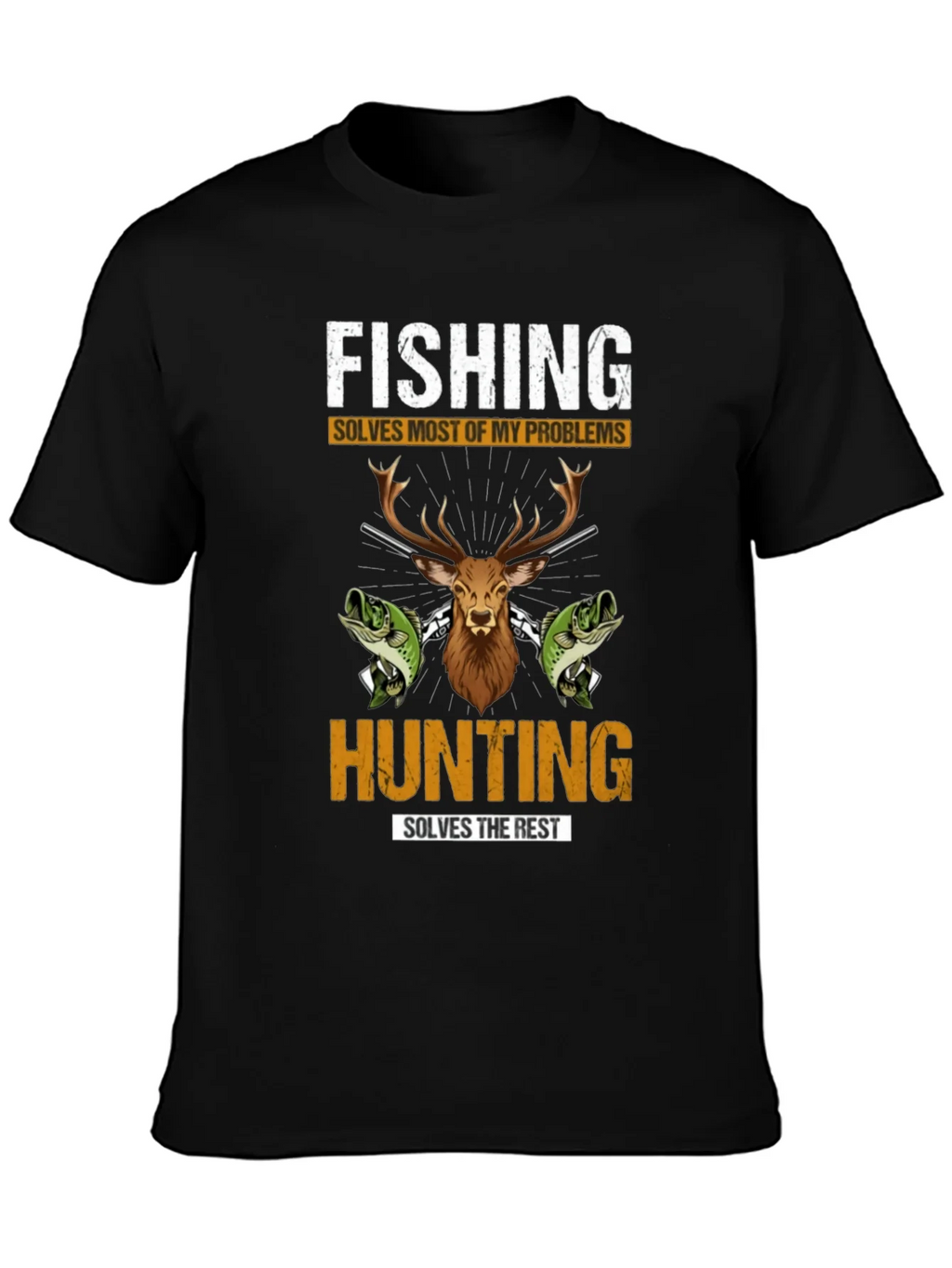 Fishing Hunting Graphic T-Shirt product image 3