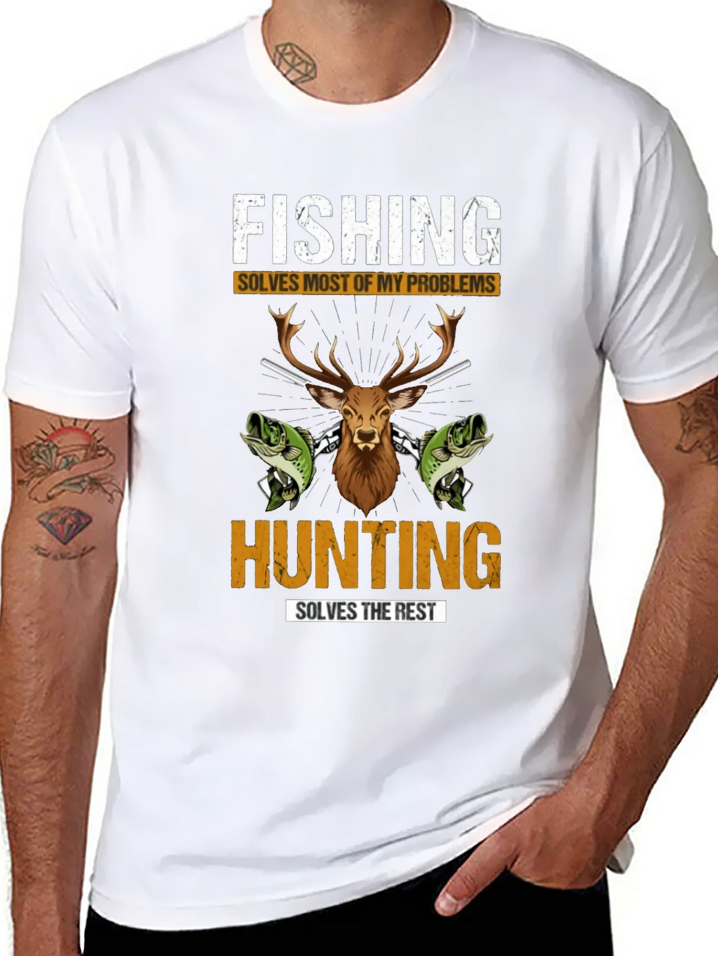 Fishing Hunting Graphic T-Shirt product image 7