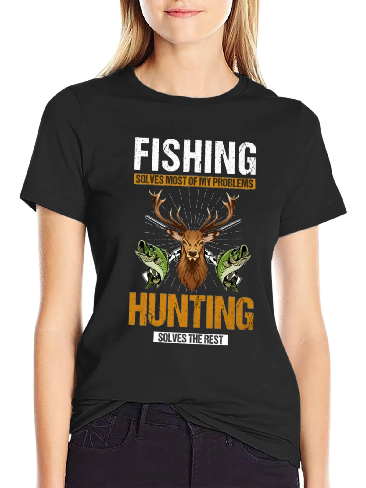 Fishing Hunting Graphic T-Shirt product image 2