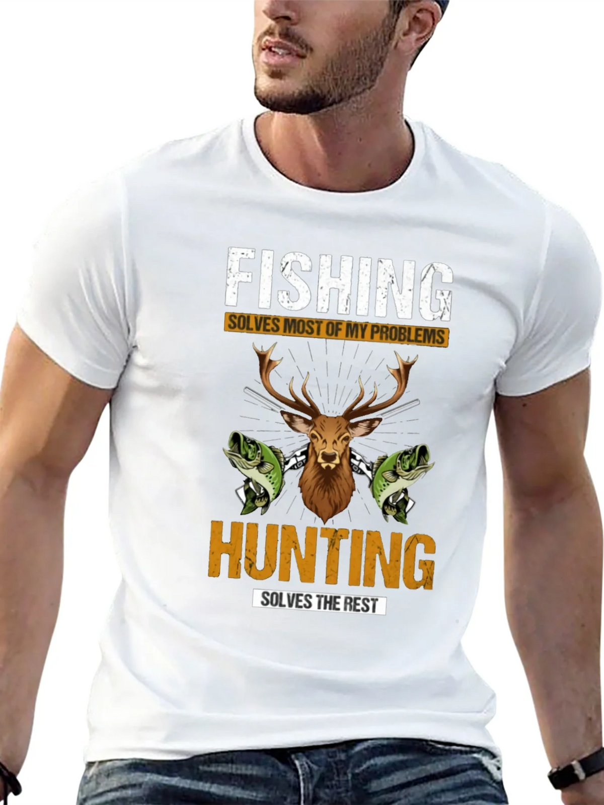Fishing Hunting Graphic T-Shirt product image 12