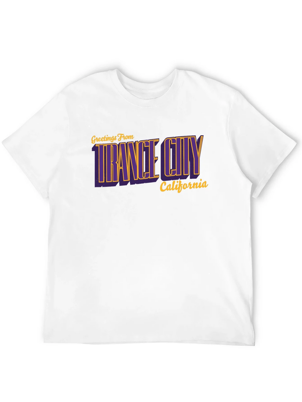 Trance City California Black T-Shirt - Retro Graphic Tee product image 9