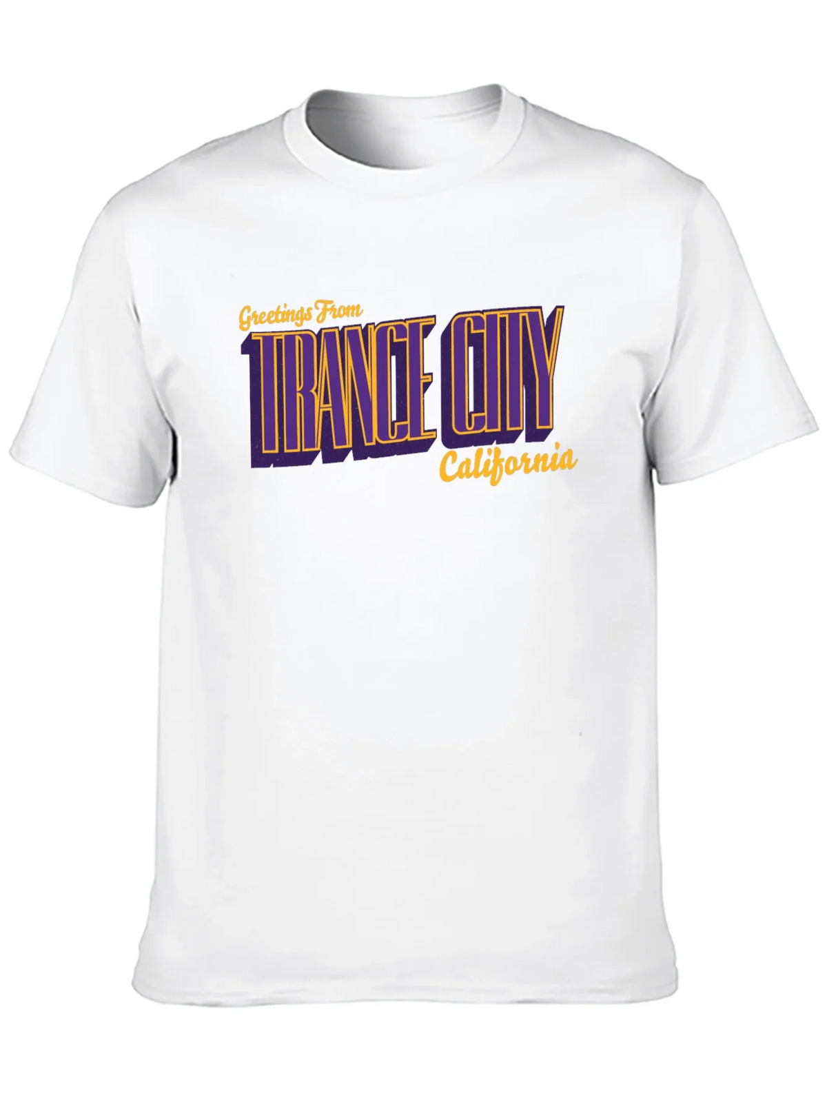 Trance City California Black T-Shirt - Retro Graphic Tee product image 7