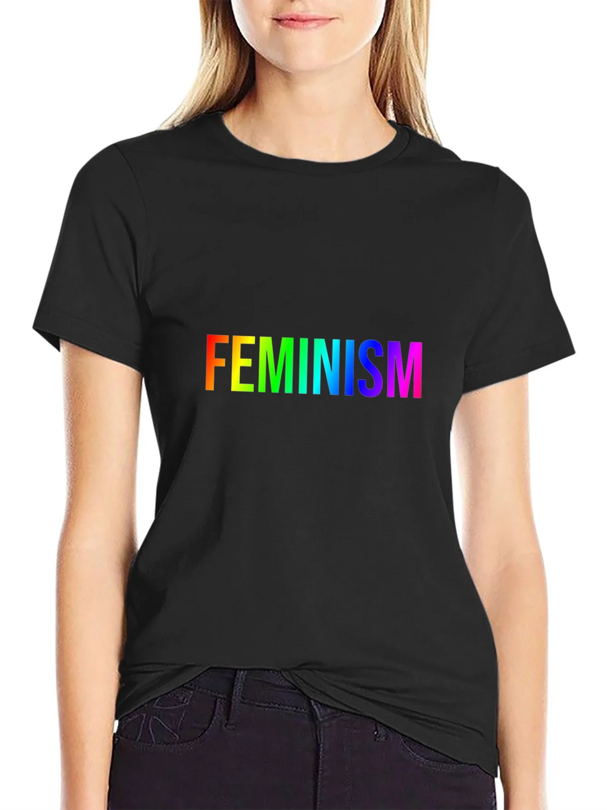Rainbow Feminism T-Shirt - Soft Cotton Blend Tee product image 1