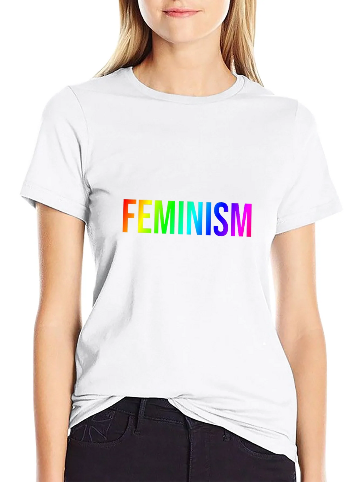Rainbow Feminism T-Shirt - Soft Cotton Blend Tee product image 4