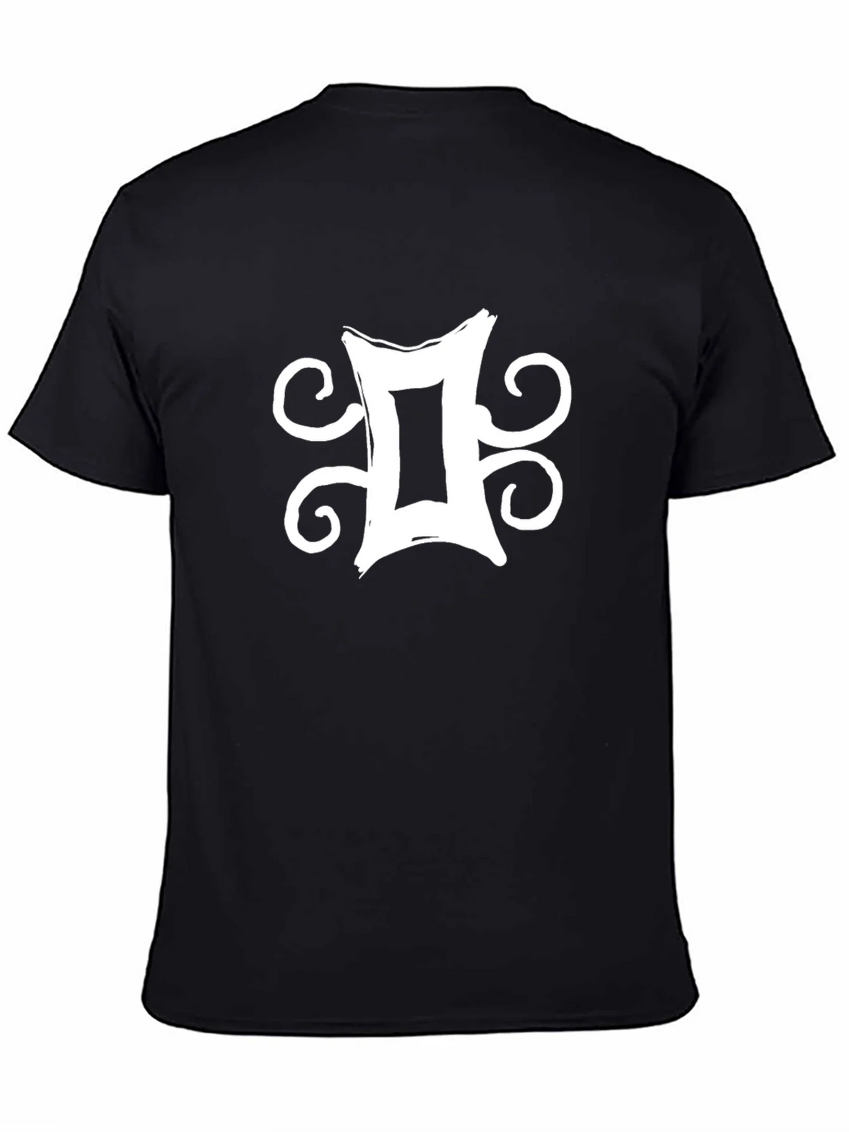 Gemini Zodiac Symbol Graphic Tee - Black product image 4