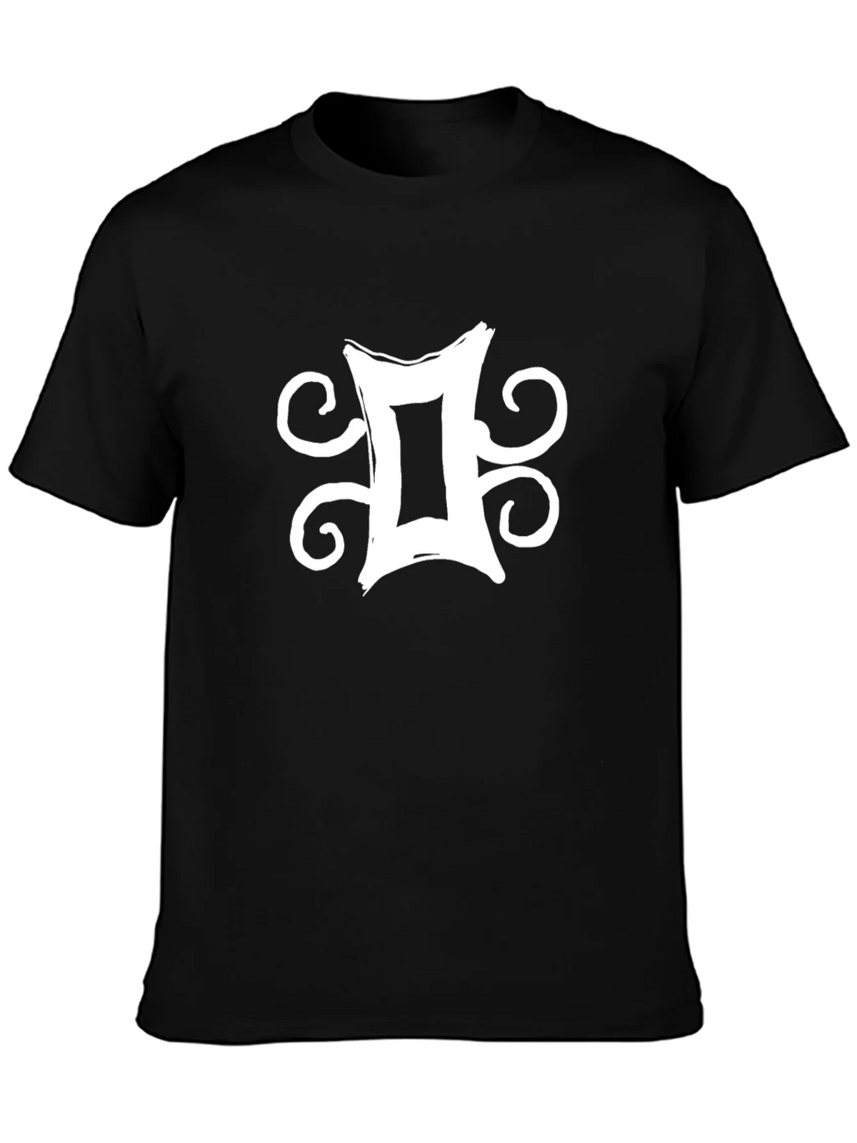 Gemini Zodiac Symbol Graphic Tee - Black product image 3