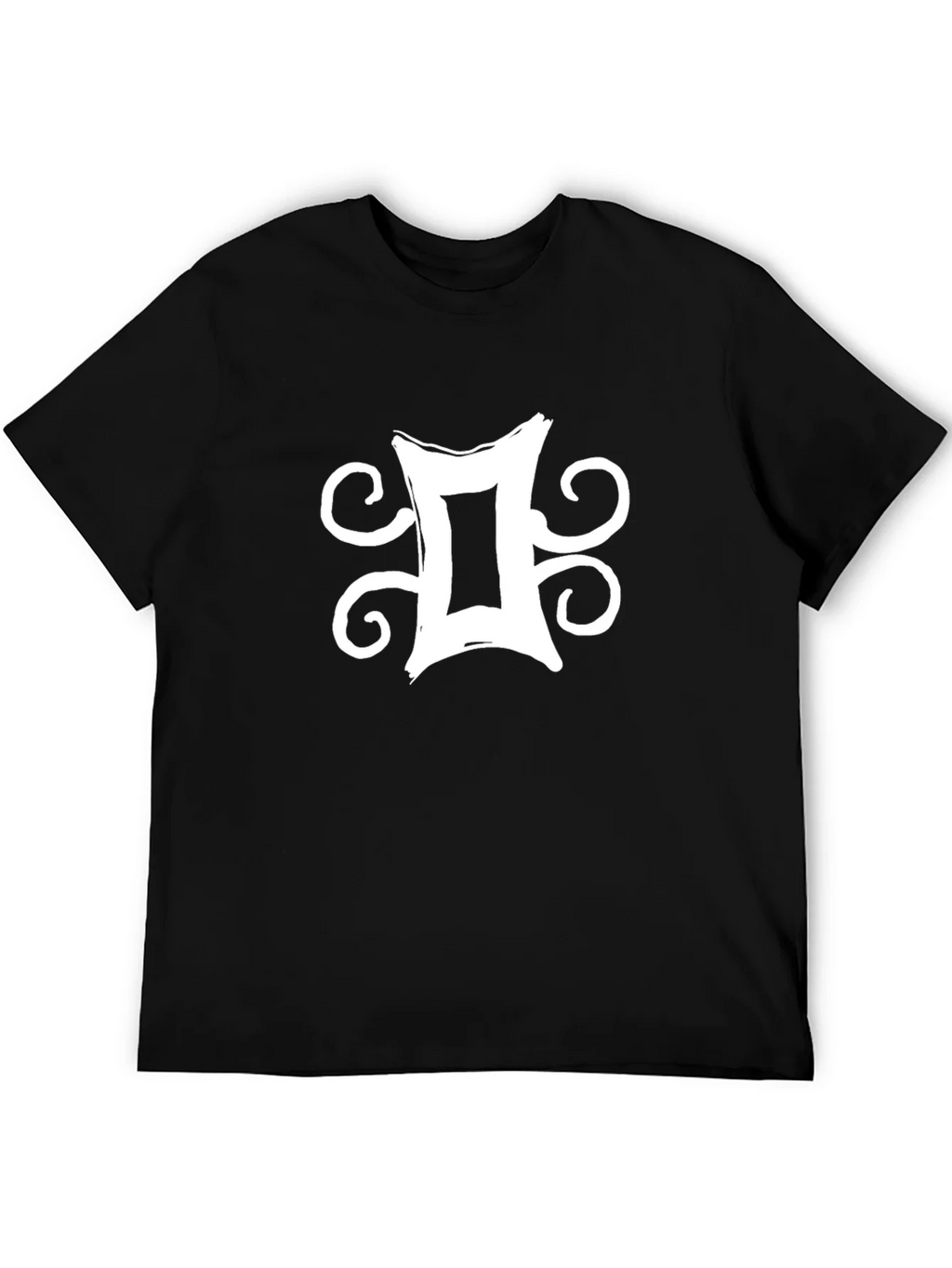Gemini Zodiac Symbol Graphic Tee - Black product image 5