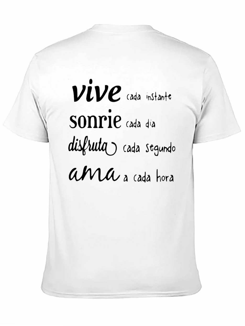 Inspirational Spanish Quote T-Shirt - Live Laugh Love product image 10