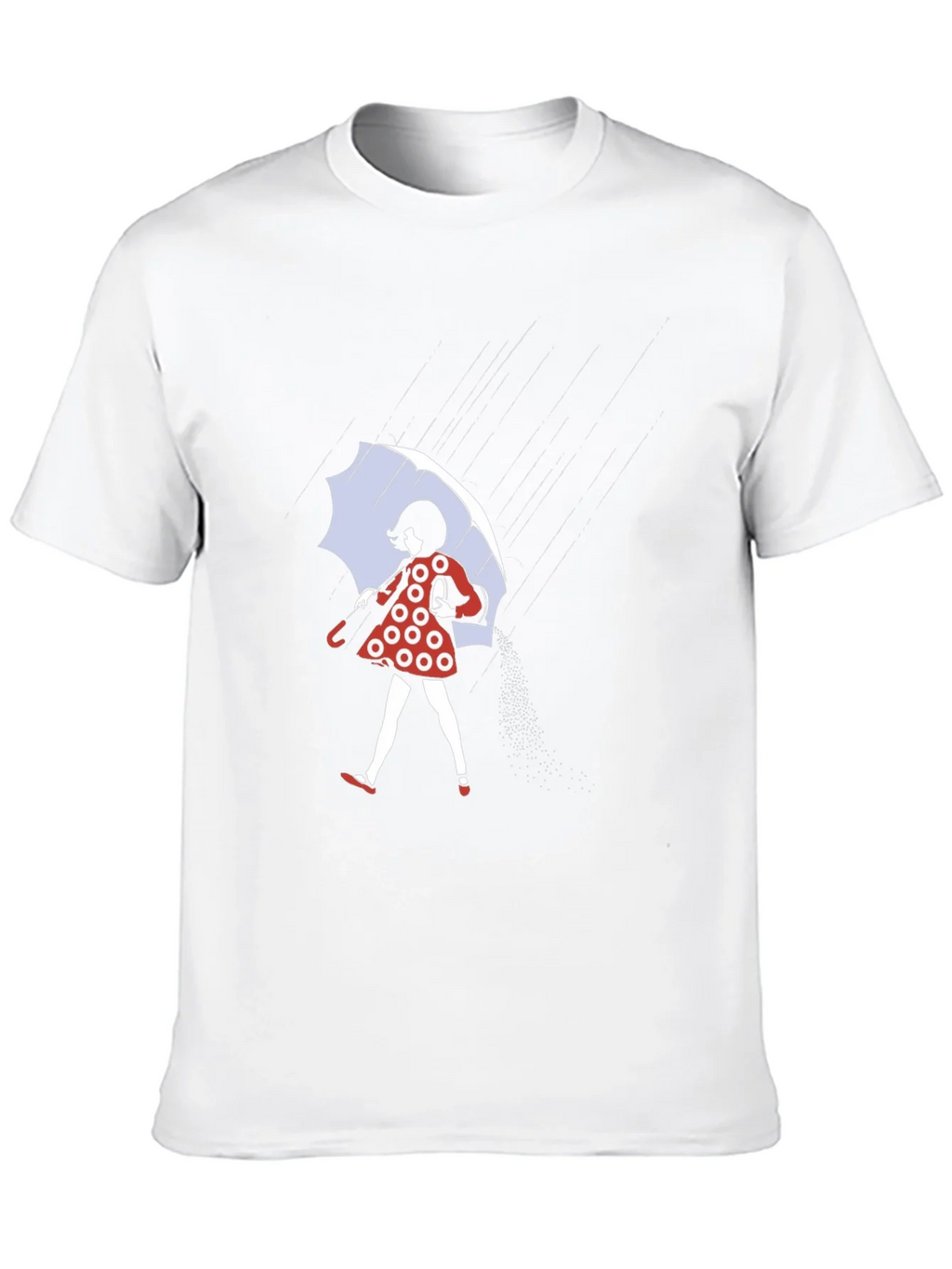 Rainy Day T-Shirt: Polka Dot Dress & Umbrella product image 8