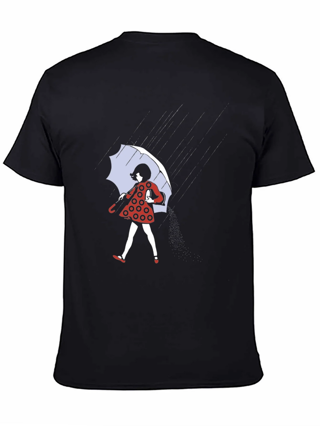 Rainy Day T-Shirt: Polka Dot Dress & Umbrella product image 4