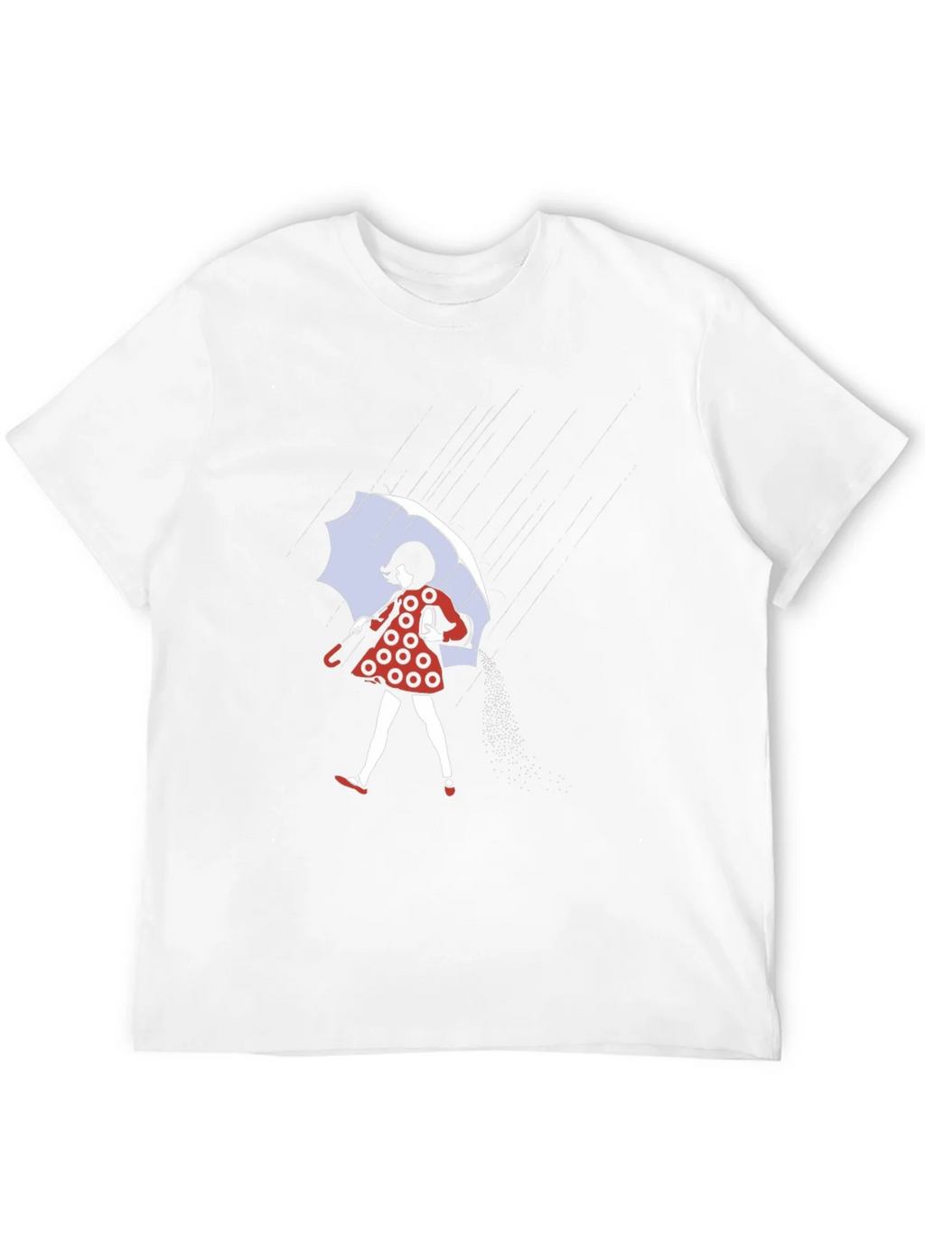 Rainy Day T-Shirt: Polka Dot Dress & Umbrella product image 10