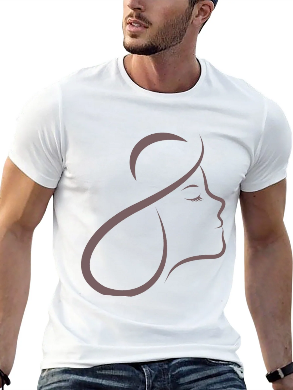 Elegant Woman Silhouette Graphic T-Shirt product image 12