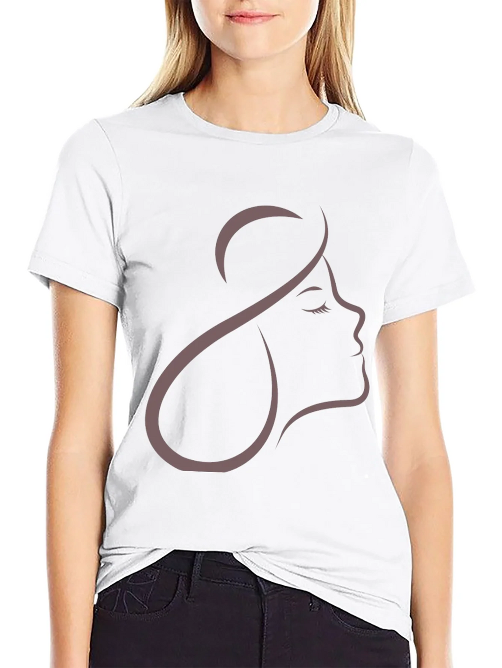 Elegant Woman Silhouette Graphic T-Shirt product image 8