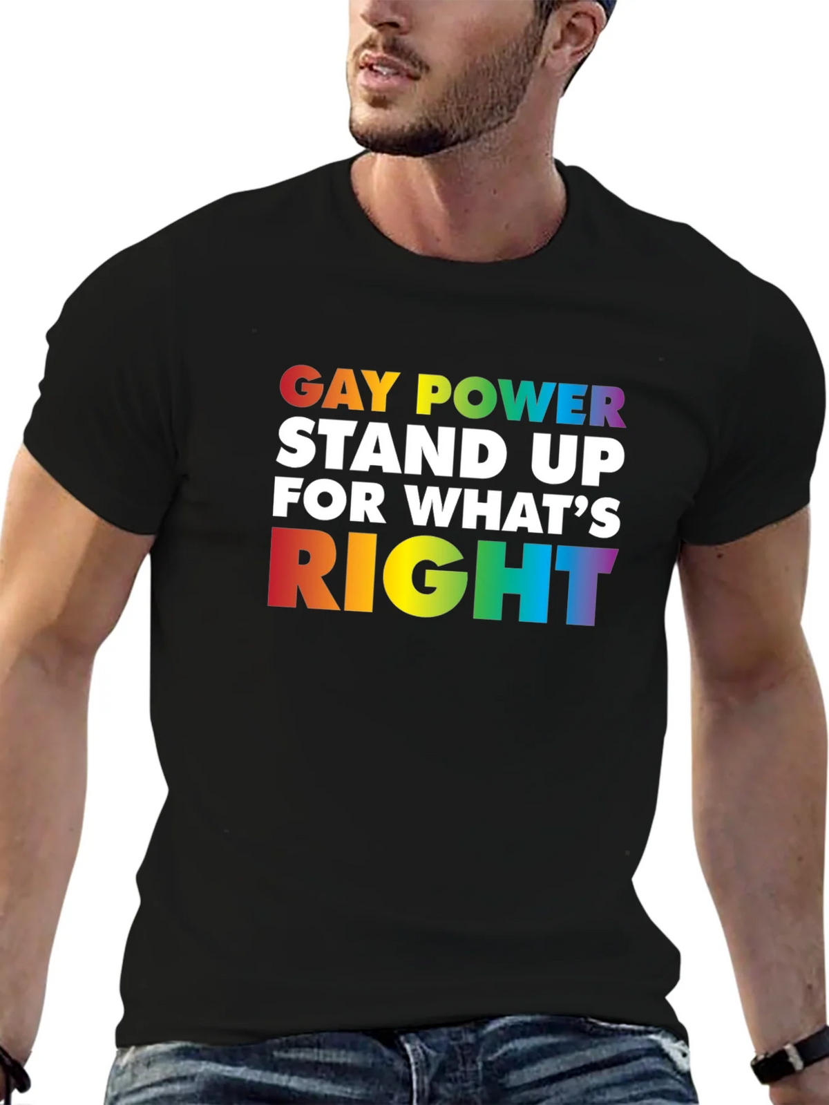 Gay Power Stand Up T-Shirt Pride Equality LGBTQ product image 4