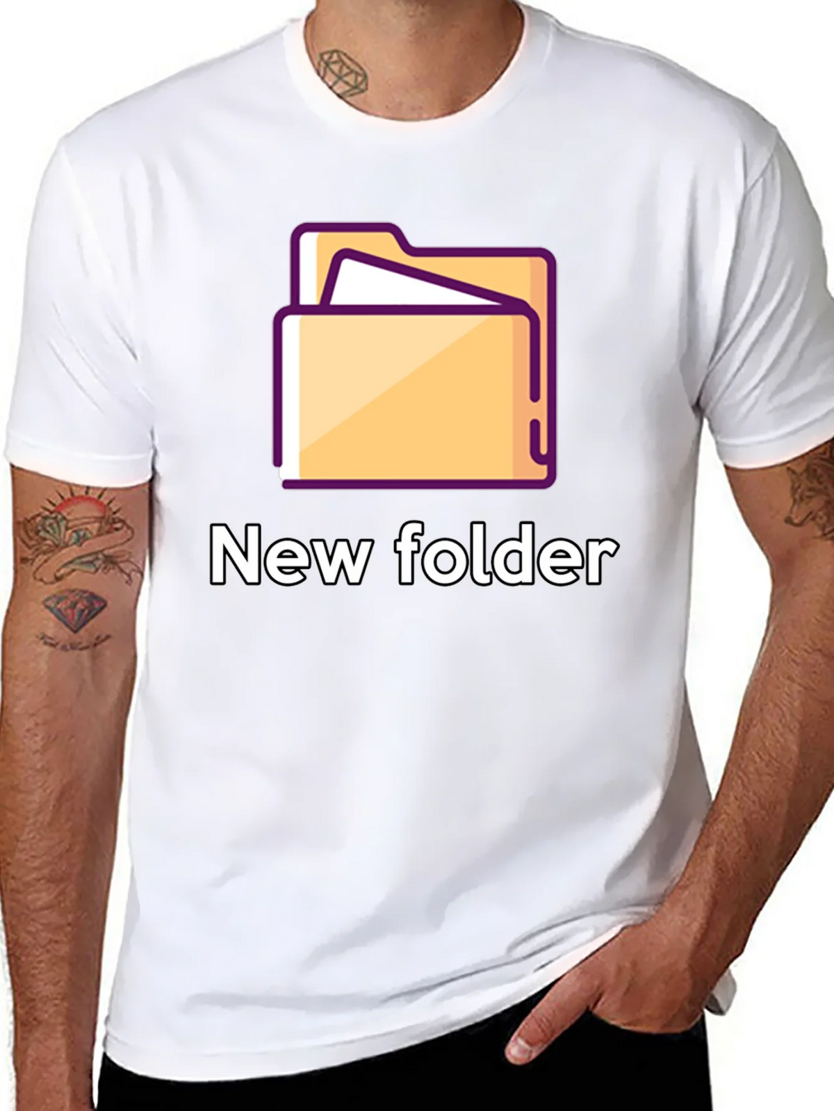 New Folder Graphic T-Shirt - Geeky Style product image 6
