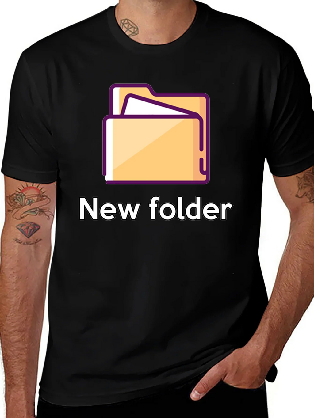 New Folder Graphic T-Shirt - Geeky Style product image 1