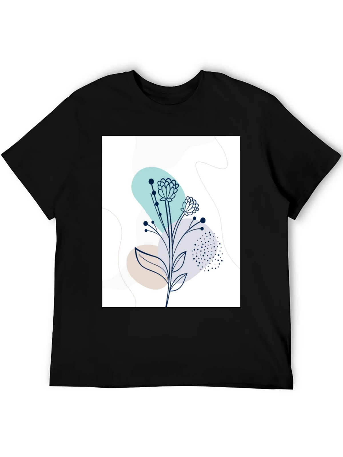 Modern Floral Graphic Tee - Stylish Botanical Design product image 4