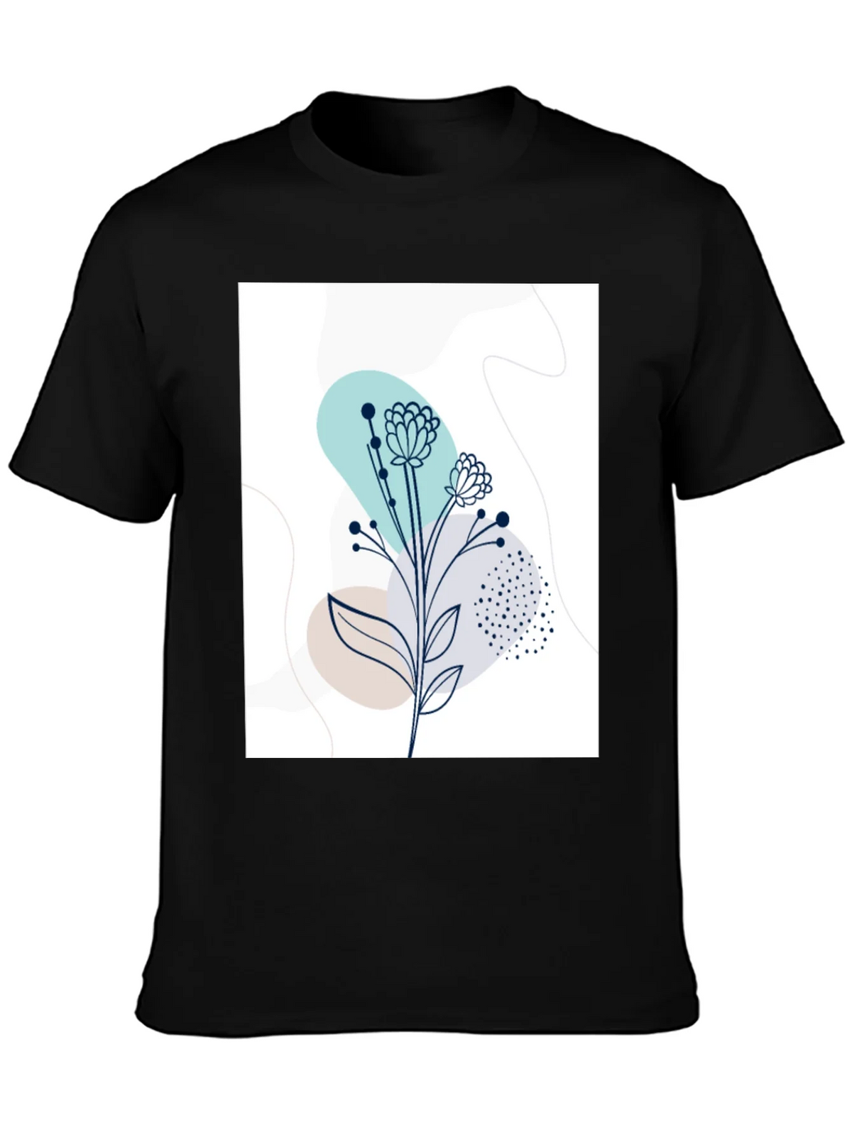 Modern Floral Graphic Tee - Stylish Botanical Design product image 3