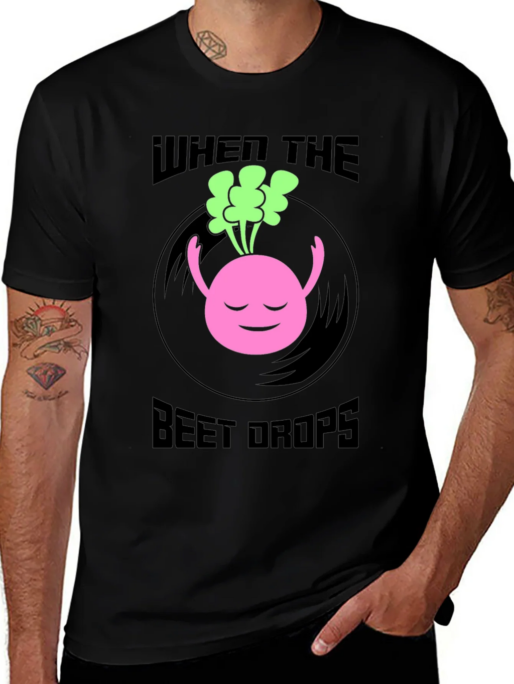 When the Beet Drops Black Graphic Tee product image 1