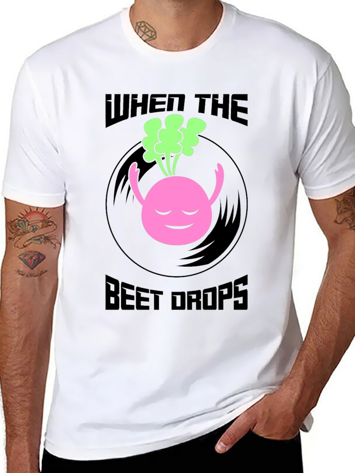 When the Beet Drops Black Graphic Tee product image 7