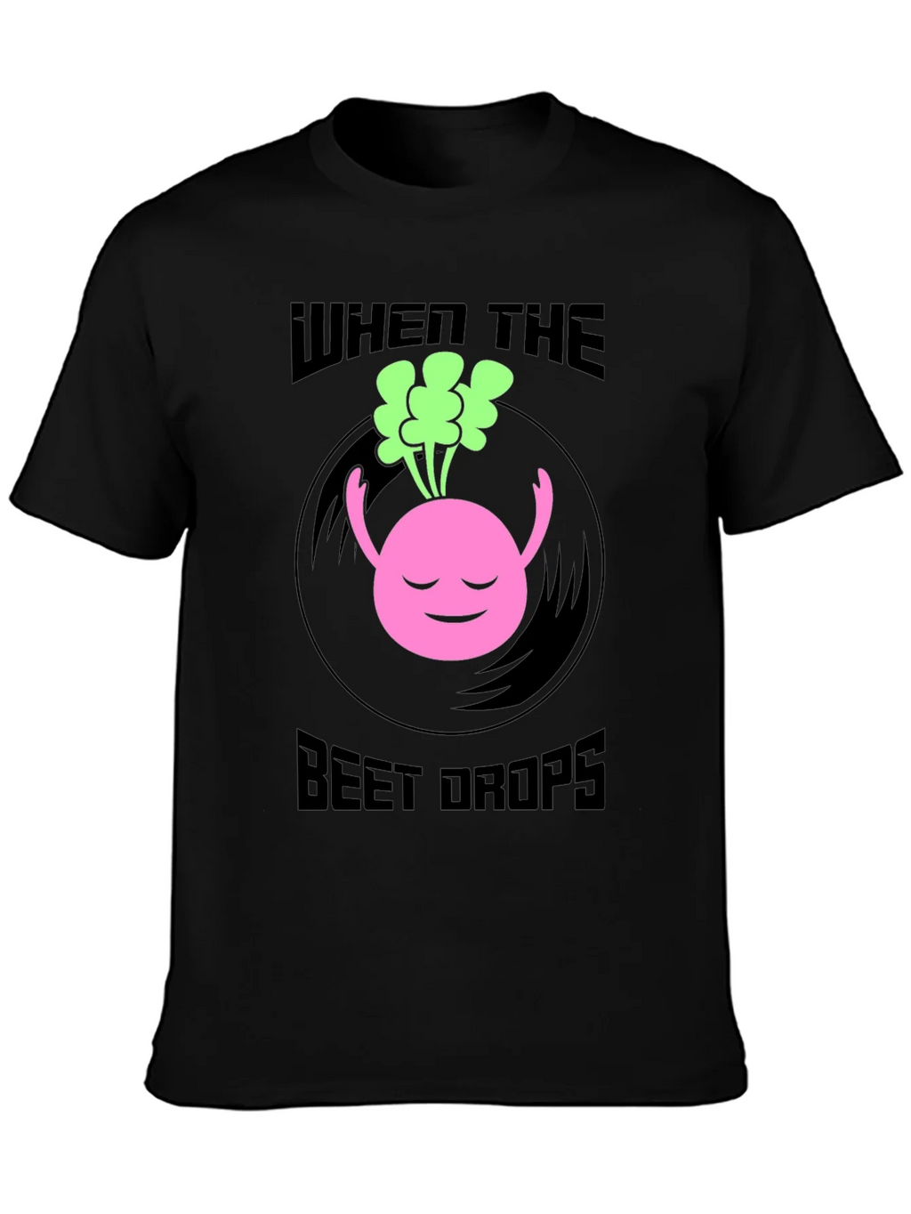 When the Beet Drops Black Graphic Tee product image 3