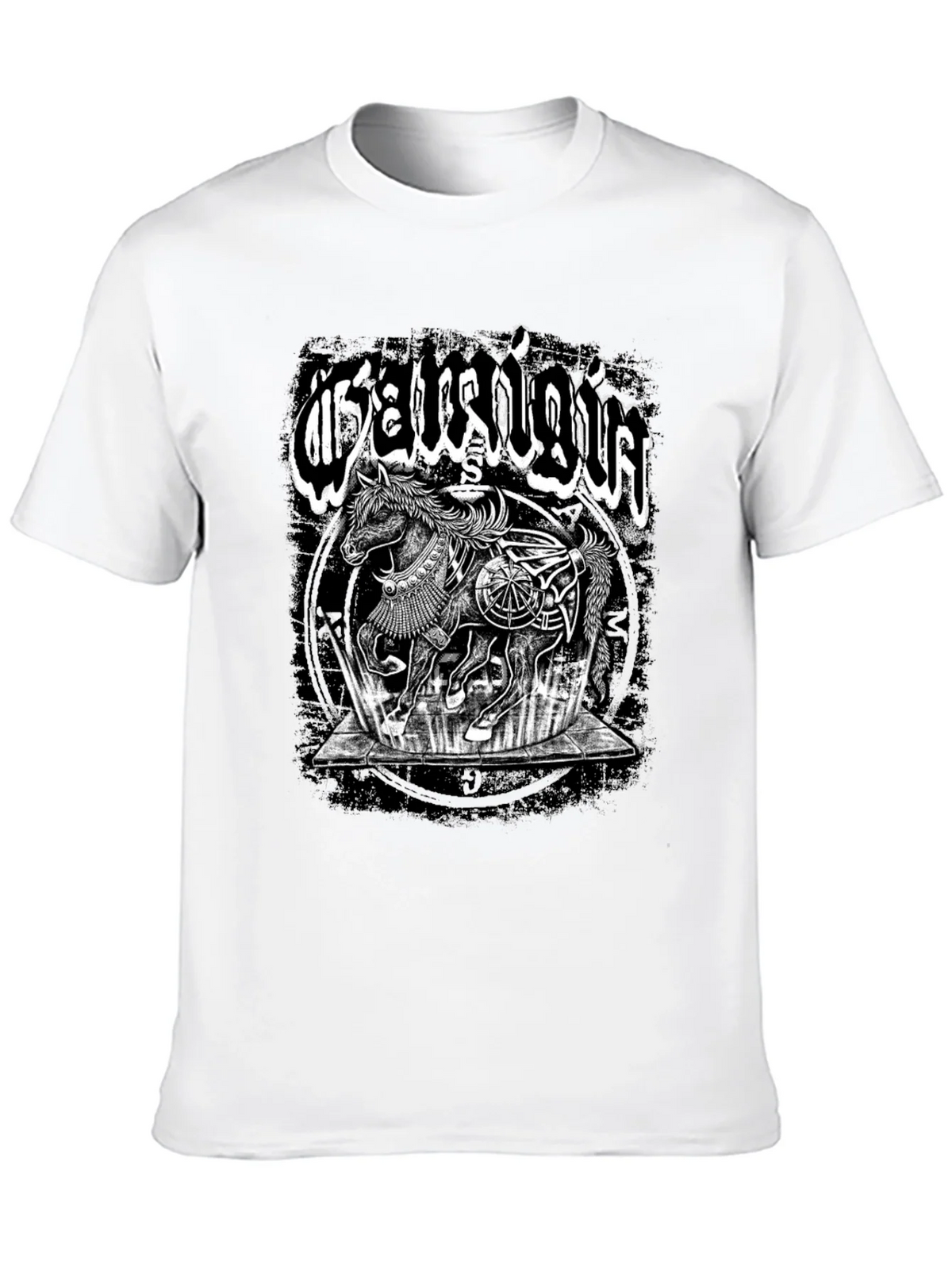 Mystic Horse Graphic Tee - Black Cotton T-Shirt product image 9