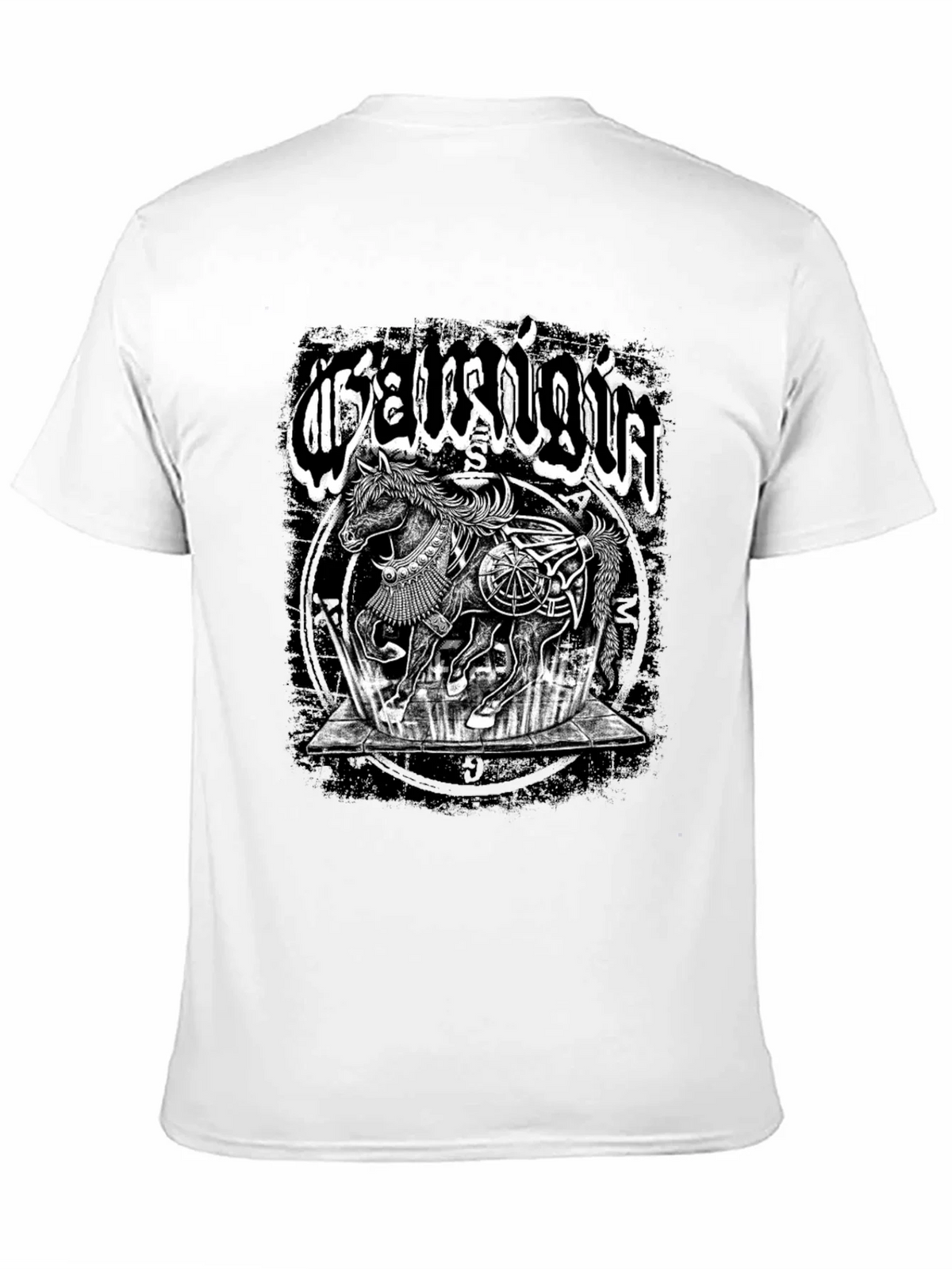 Mystic Horse Graphic Tee - Black Cotton T-Shirt product image 10