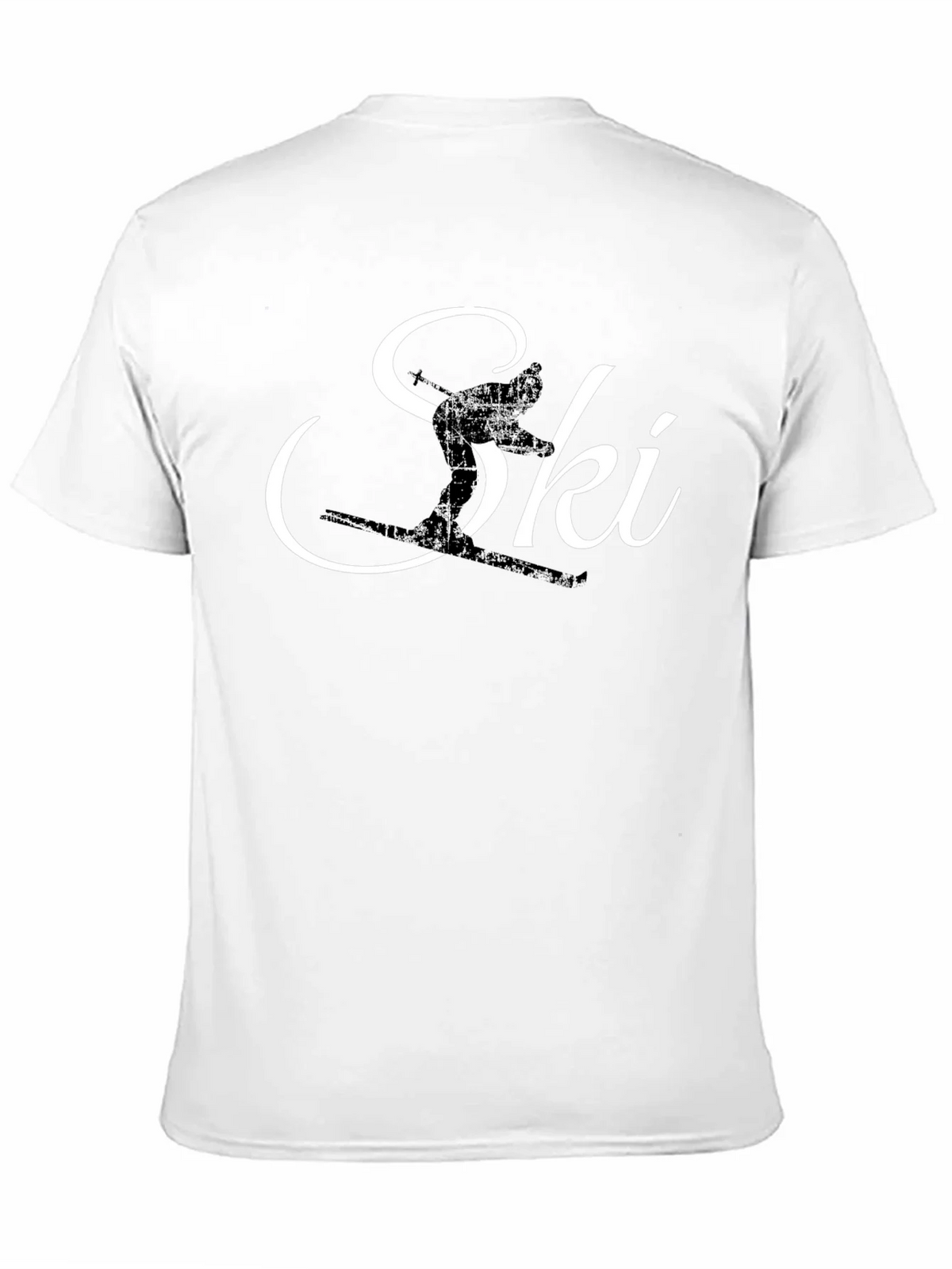Ski Silhouette Graphic Tee - Black Cotton T-Shirt product image 10