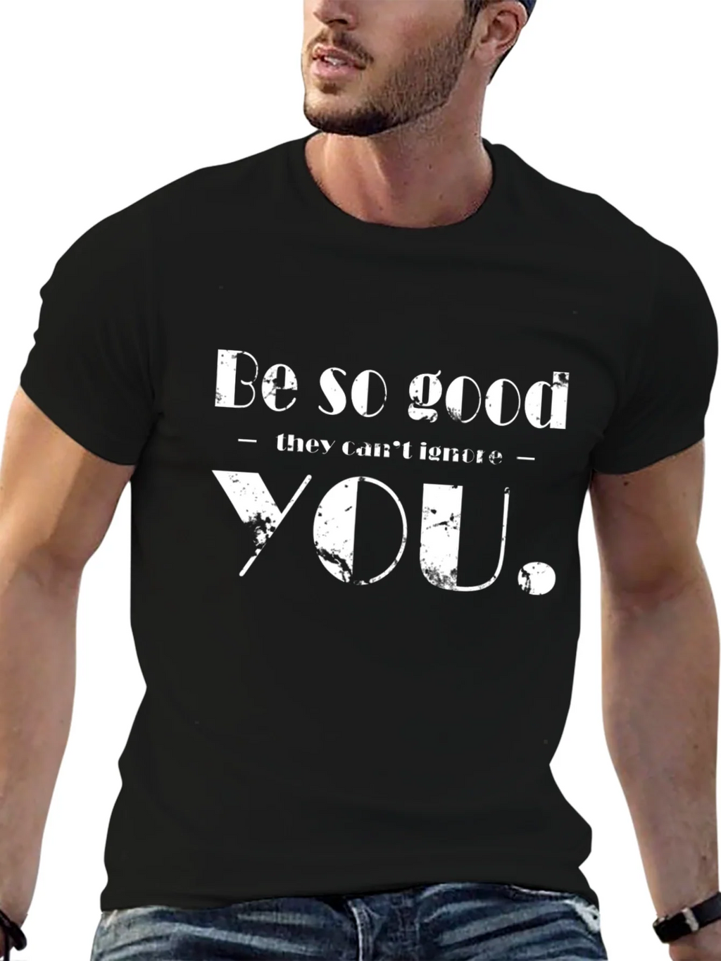 Motivational Be So Good Black T-Shirt product image 5