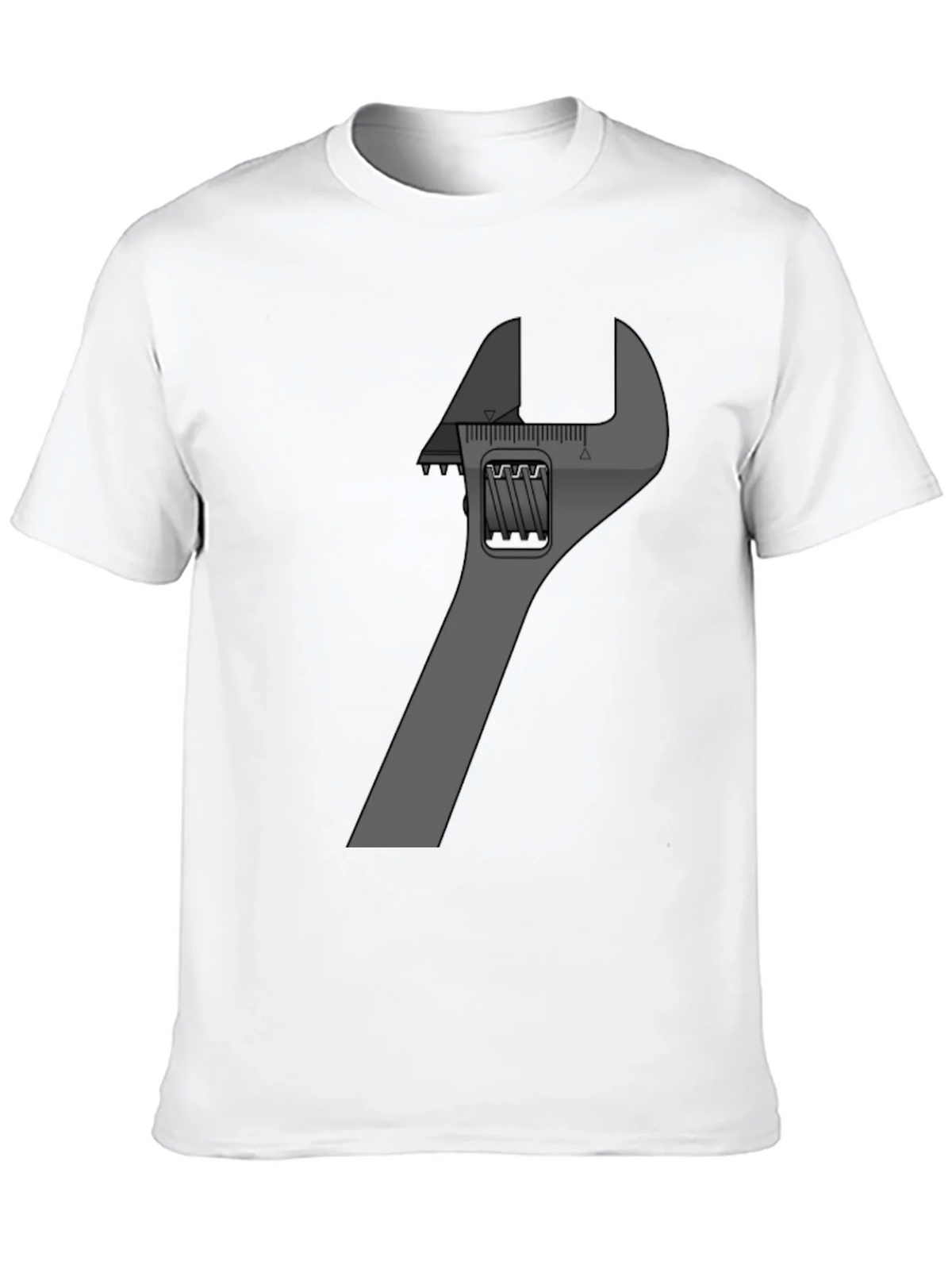 Adjustable Wrench Graphic Tee - Black Cotton Blend product image 9