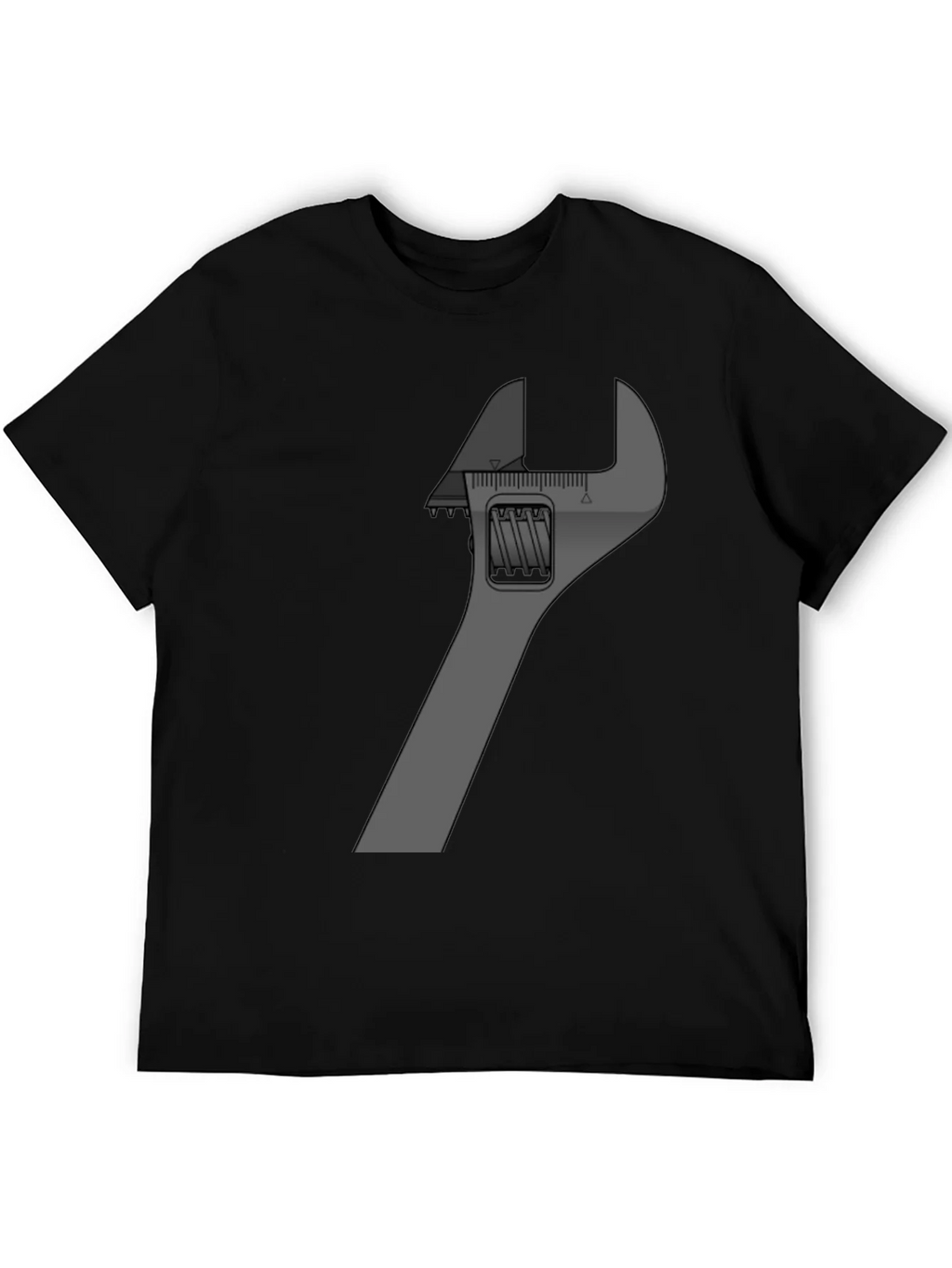 Adjustable Wrench Graphic Tee - Black Cotton Blend product image 5