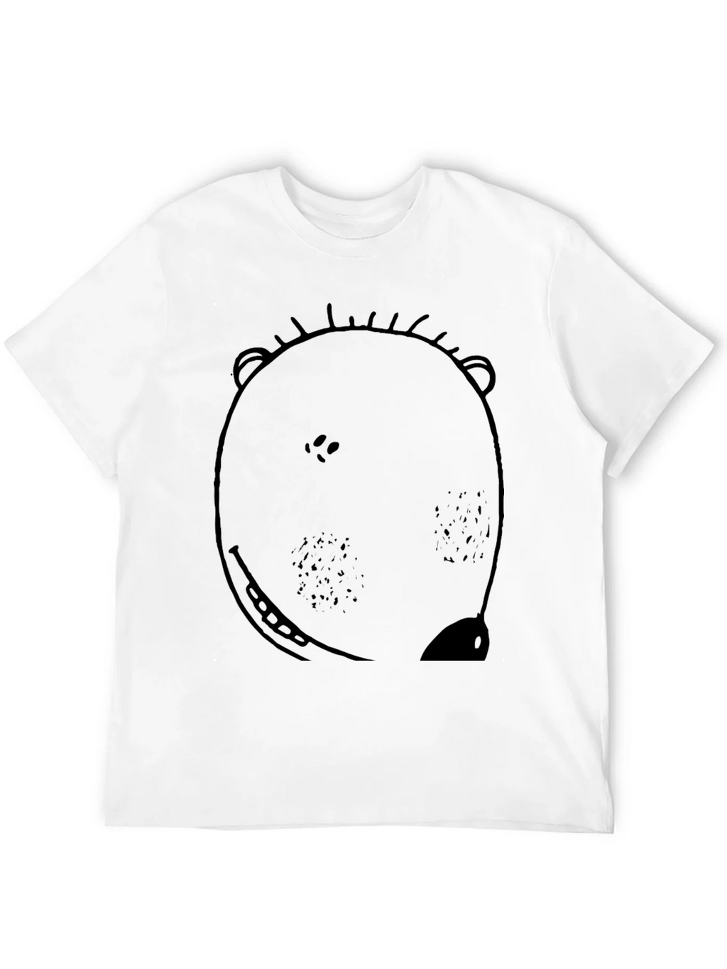 Bear Graphic Print Black T-Shirt for Men product image 10