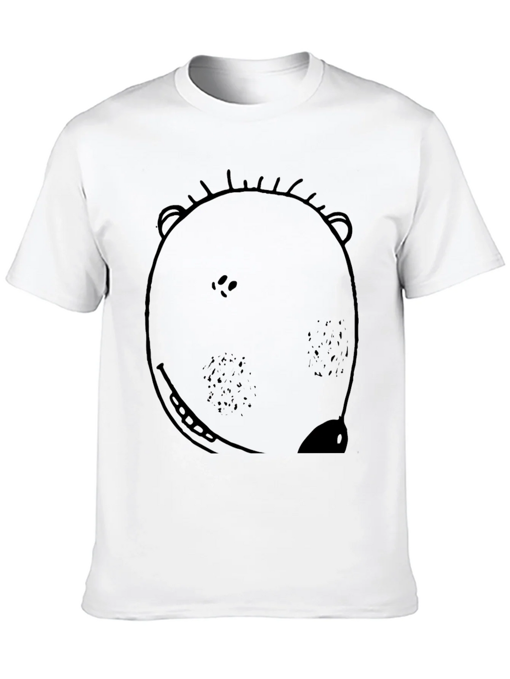 Bear Graphic Print Black T-Shirt for Men product image 9