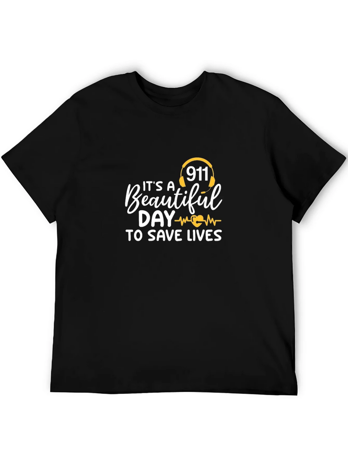 911 Save Lives Graphic Tee - Black product image 5