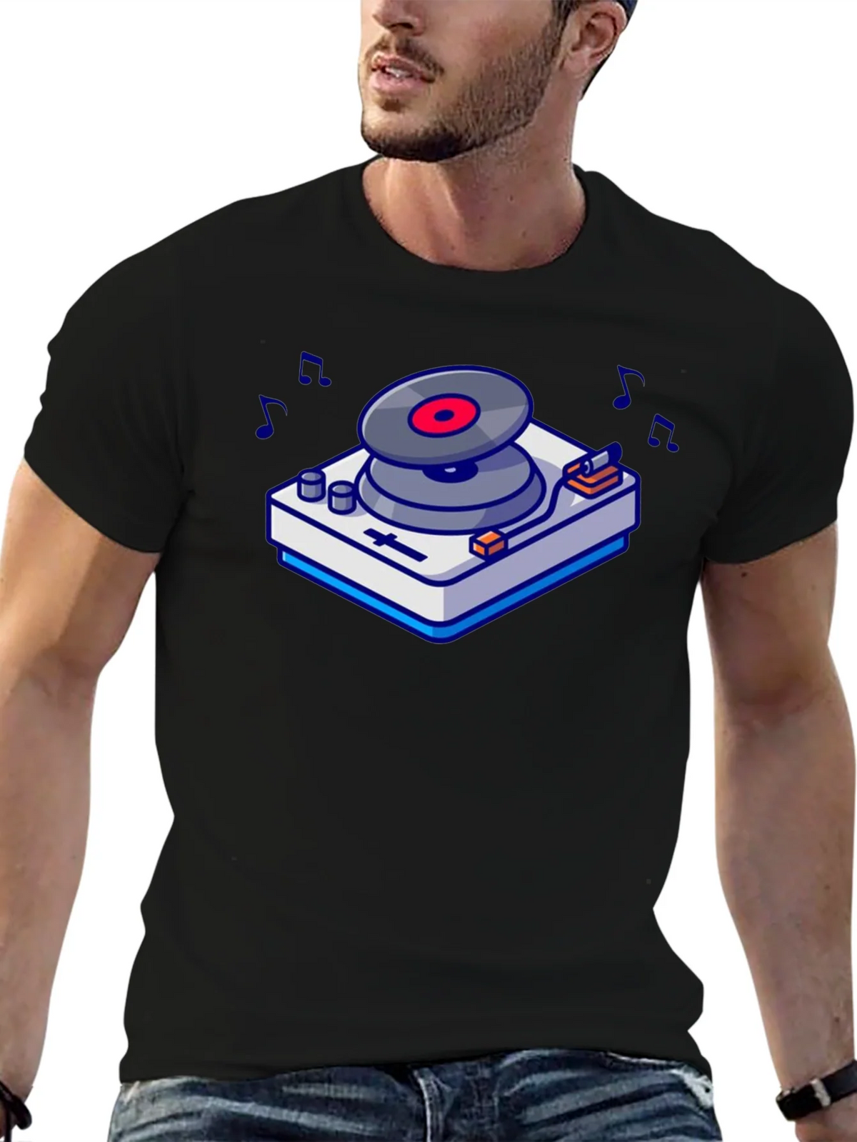 Retro Turntable Graphic T-Shirt - Music Lovers Tee product image 6
