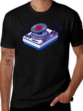 Retro Turntable Graphic T-Shirt - Music Lovers Tee product image 1