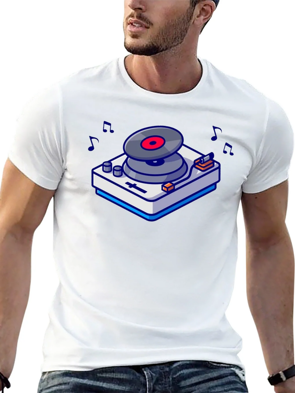 Retro Turntable Graphic T-Shirt - Music Lovers Tee product image 12