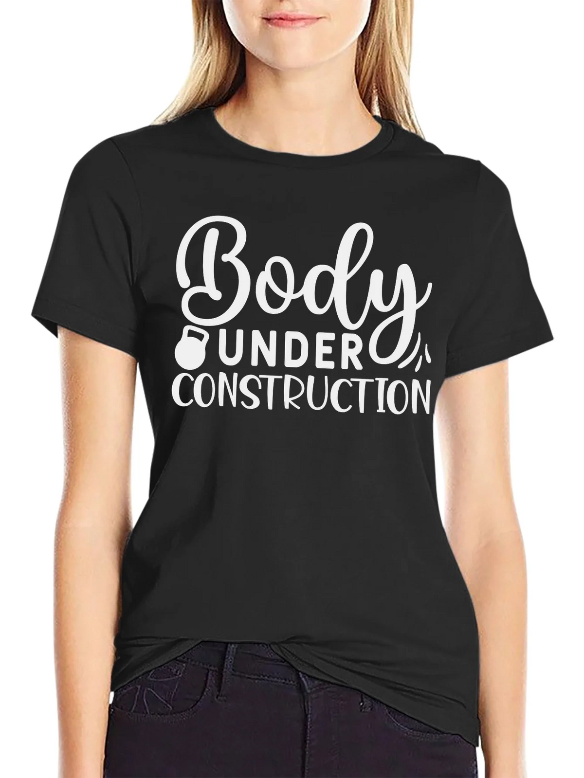 Body Under Construction Black T-Shirt product image 2